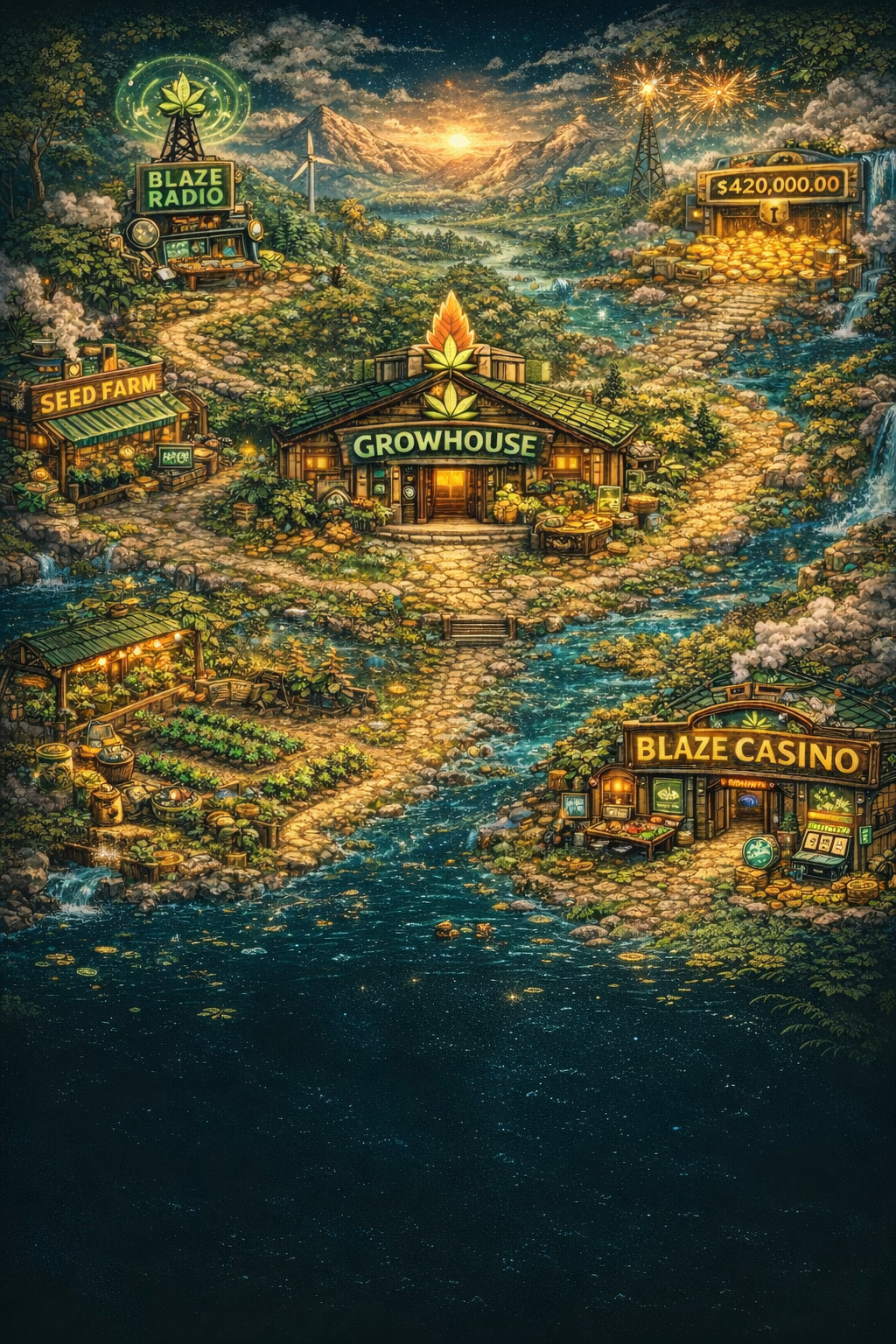 GrowHouse Island Map